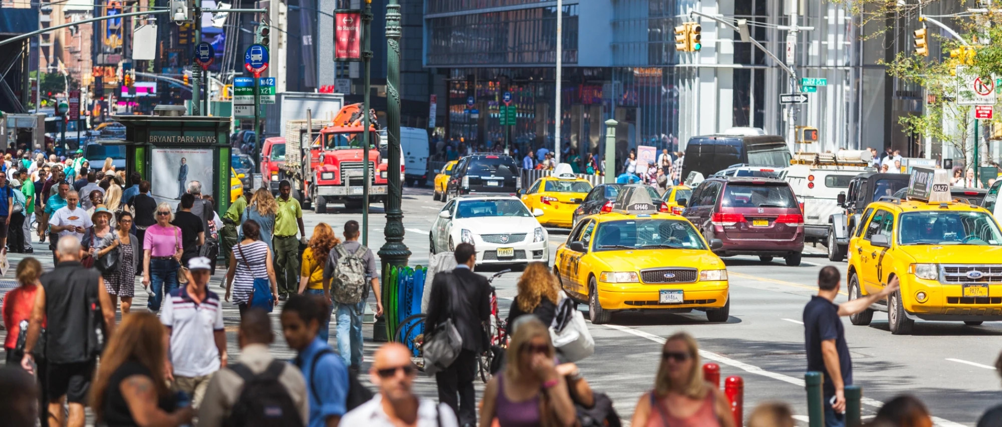 Busy streets of NY