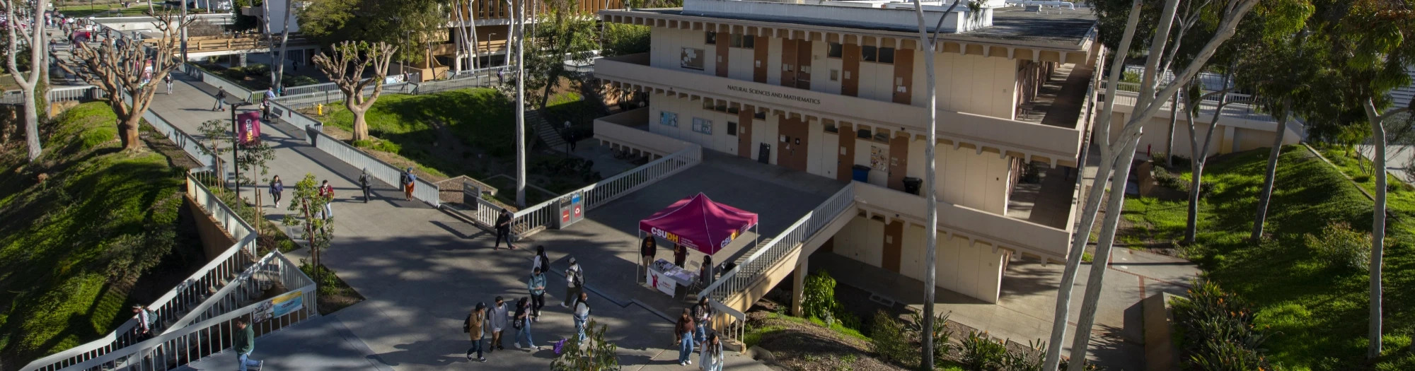 University students at Cal State University Dominguez Hills, USA