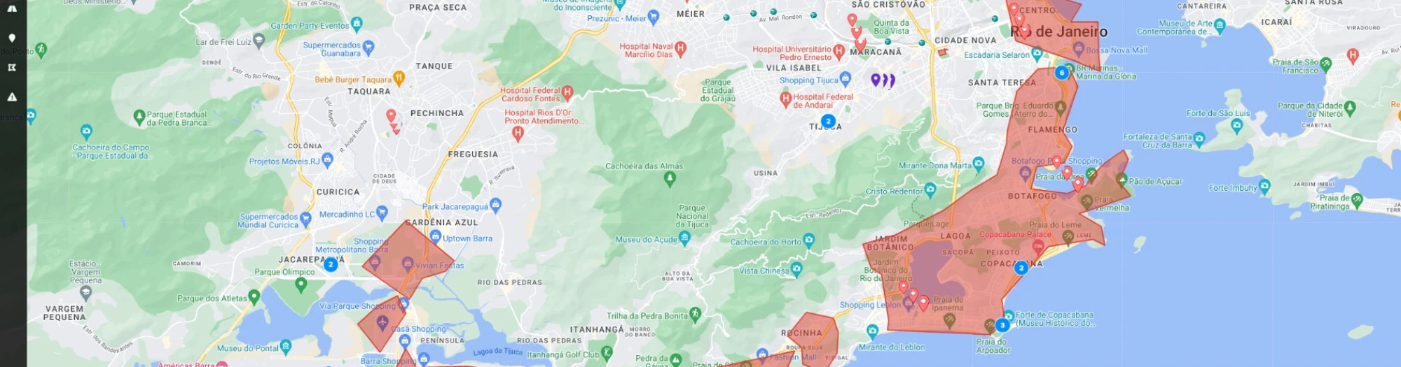 Geo-Fences in Rio, Brazil