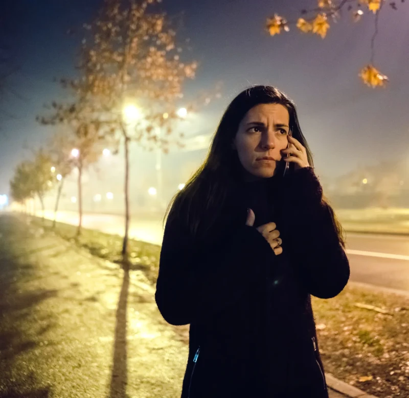 Women taking call alone at night