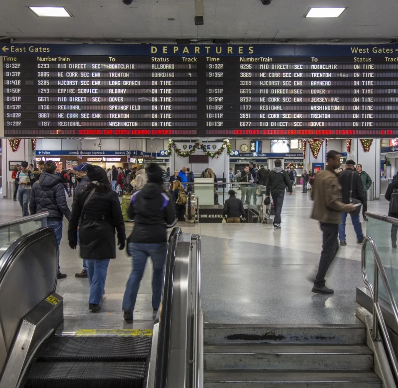 Penn Station, Amtrack departures