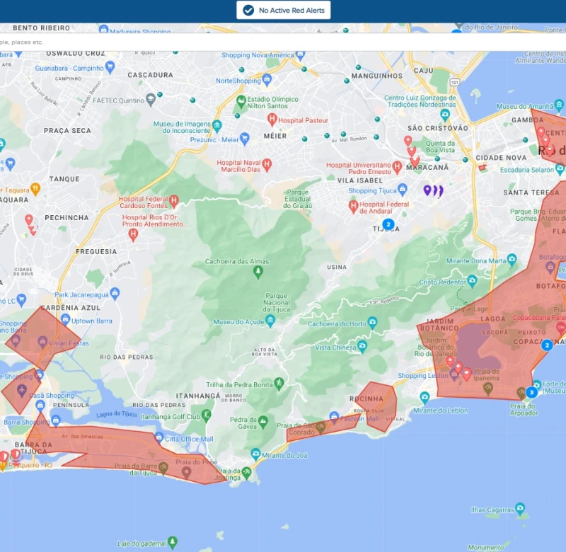 Geo-Fences in Rio, Brazil