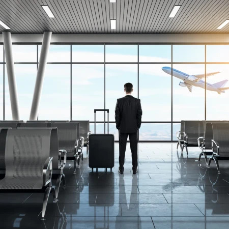 Businessman at airport