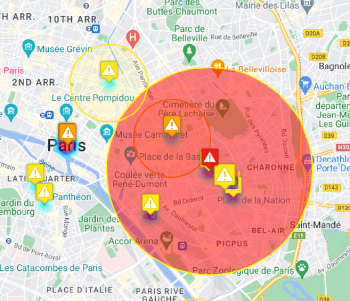 Paris - Geofence