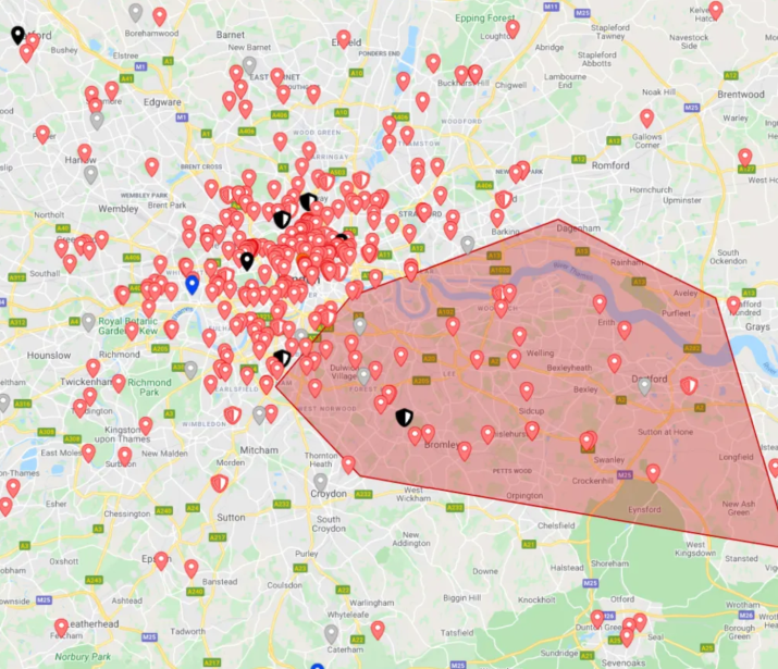 London Geo-fence